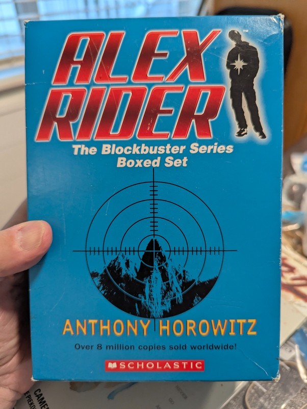 BOXED SET of 5 ALEX RIDER Paperbacks STORMBREAKER POINT BLANK SCORPIA KEY STRIKE