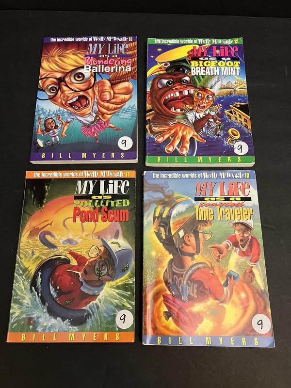 The Incredible World of Wally McDoogle "MY LIFE AS A" Lot of 10 Books Bill Myers gallery
