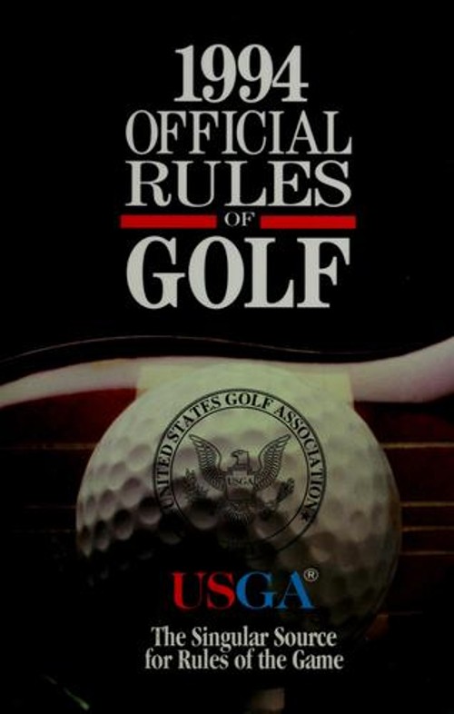 Official Rules of Golf, 1995 Paperback