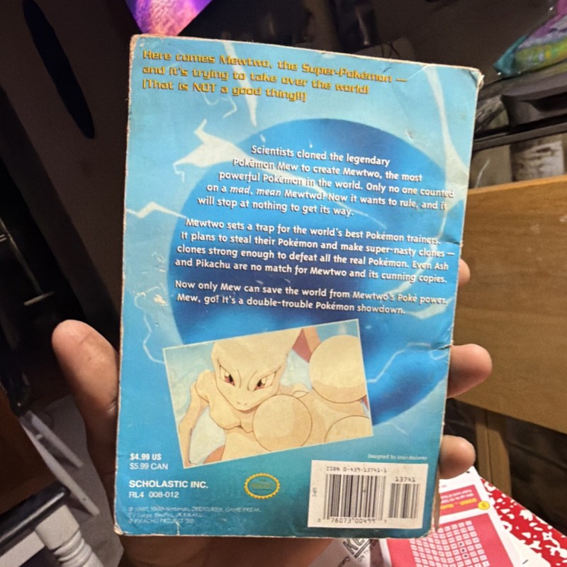 Pokémon Mewtwo Strikes Back Scholastic Paperback Illustrated Film/TV Adaptation gallery