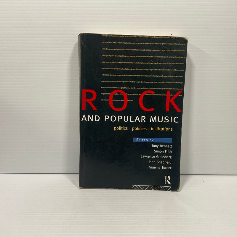 Rock and Popular Music: Politics, Policies, Institutions Paperback