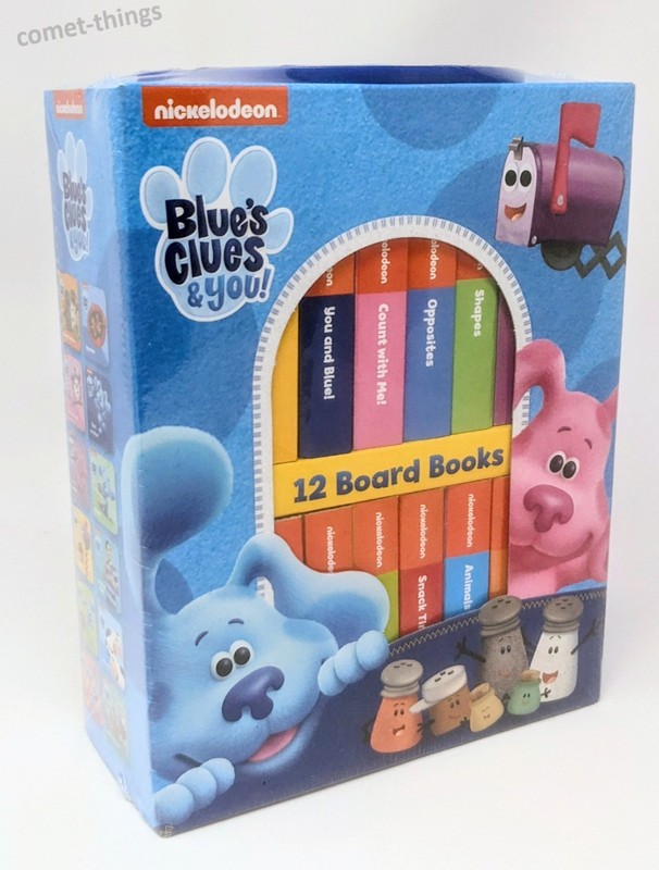 Nickelodeon Blue’s Clues & You ! 12 Mini Board Books W/ Carry Case ~ NEW SEALED