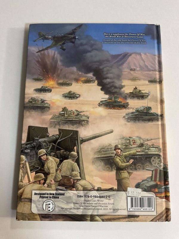 Hellfire And Back Flames Of War Hardcover WWII Miniatures Game North Africa Earl gallery