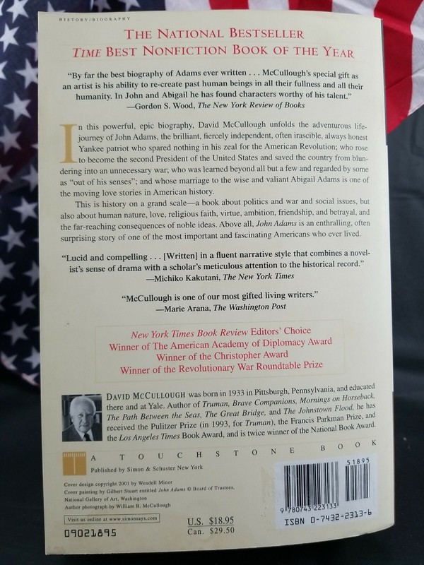 John Adams by David McCullough (2002, Trade Paperback, Reprint) FREE SHIPPING!!! gallery