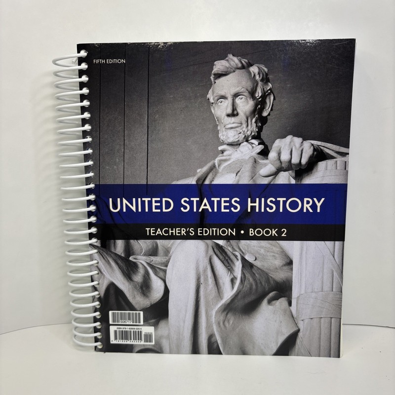 BJU United States History (5th ed) Teacher's Edition Book 2