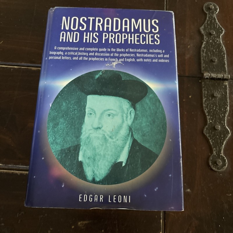 Nostradamus and His Prophecies by Edgar Leoni (1988, Hardcover)