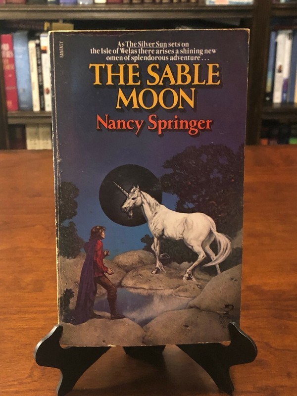 THE SABLE MOON by Nancy Springer (The Book of Isle) 1ST ED – 1ST P.B. PRINTING