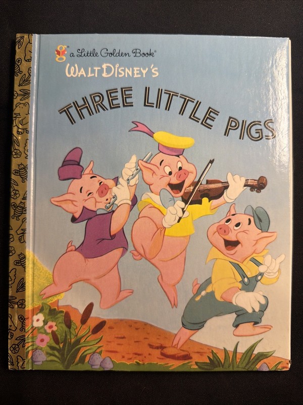 Vintage A Little Golden Book Walt Disney’s The Three Pigs 2004 #5373