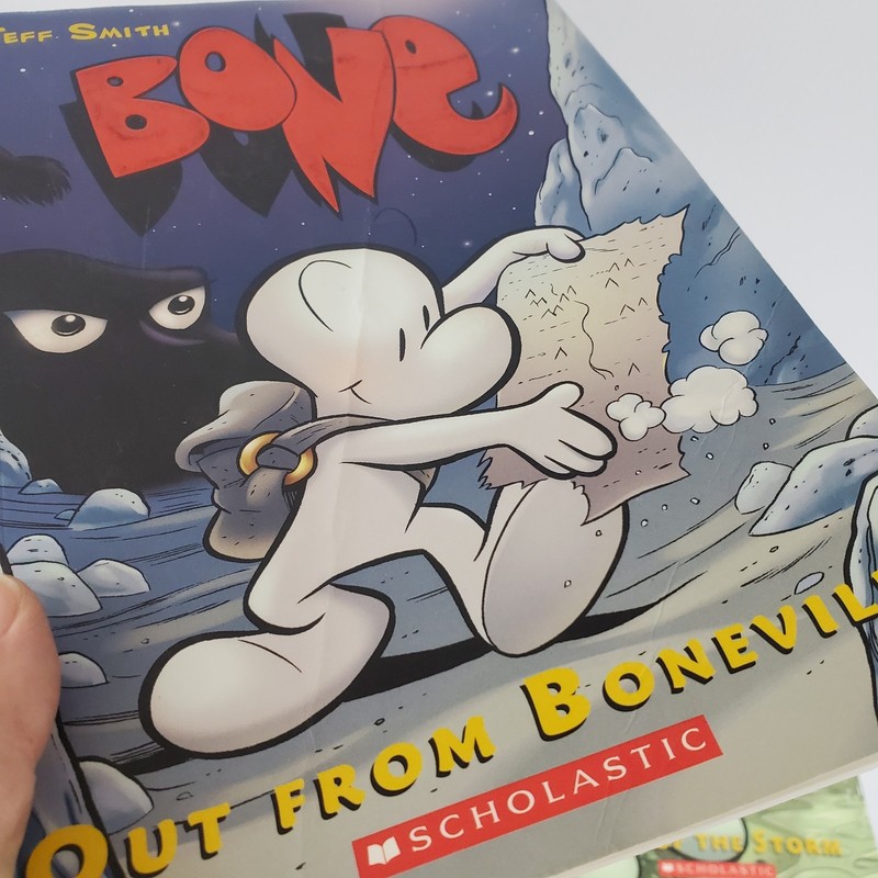 Jeff Smith Volumes 1-9 Bone Comic Series Graphix Scholastic Books Lot Graphic gallery