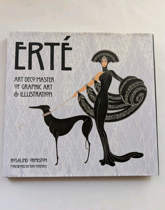 Erte Art Deco Master Graphic Art Illustration Rosalind Ormiston Hardcover VG