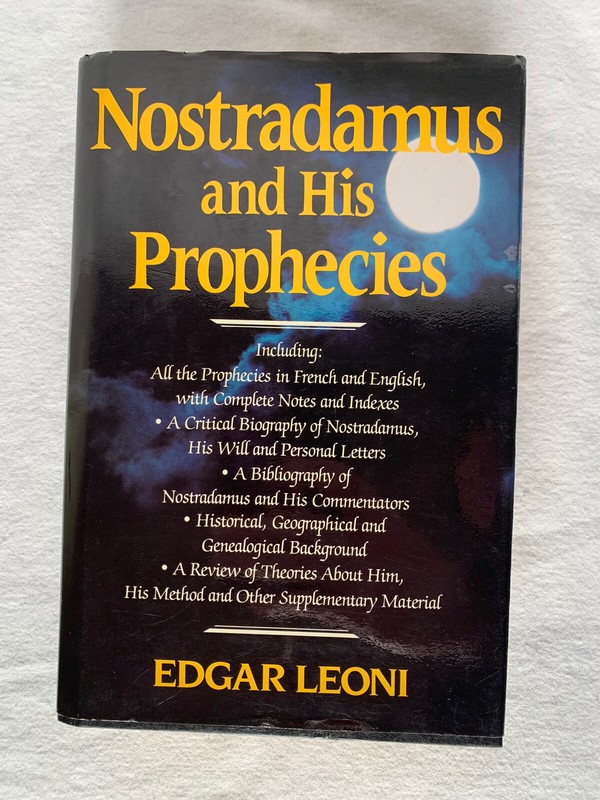 Nostradamus and his Prophecies.Edgar Leoni.1982 H/C