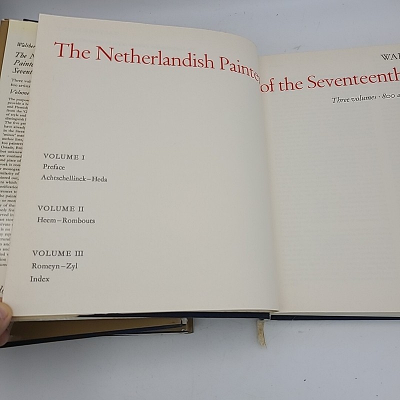 Walther Bernt The Netherlandish Painters of 17th Century Phaidon 3 Volumes gallery