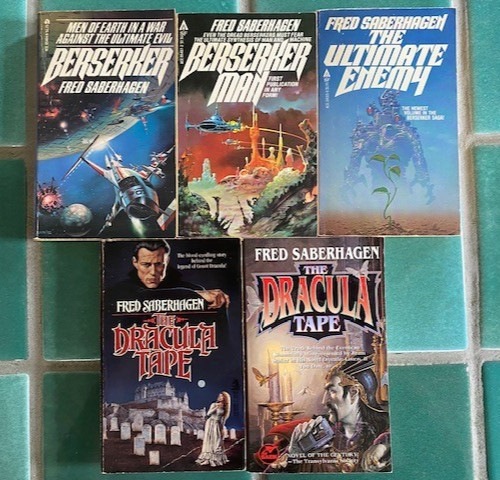 Fred Saberhagen sci-fi/fantasy PB lot BERSERKER Man ULTIMATE ENEMY Dracula Tape