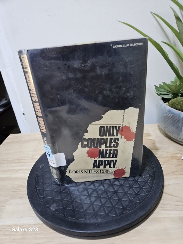 Only Couples Need Apply by Doris Miles Disney 1973 First Edition Hardcover gallery