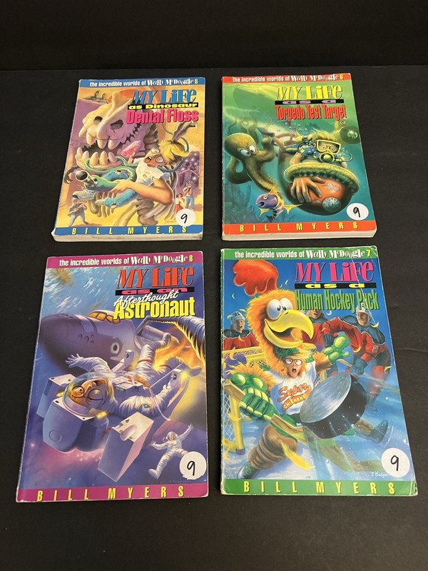 The Incredible World of Wally McDoogle "MY LIFE AS A" Lot of 10 Books Bill Myers gallery
