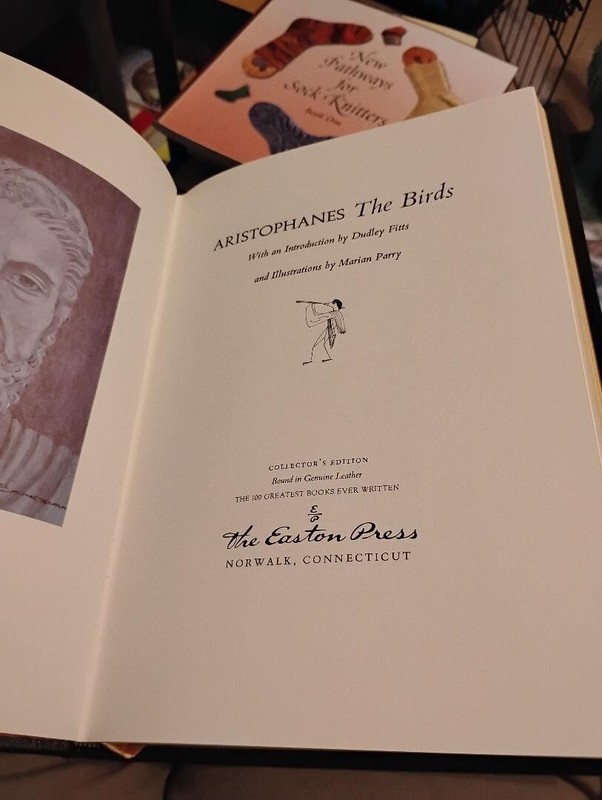 Aristophanes The Birds The Frogs Easton Press Leather Nice!