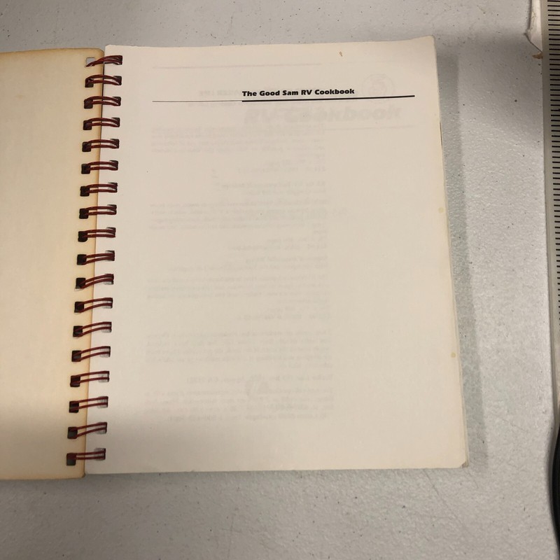 THE GOOD SAM RV COOKBOOK COPYRIGHT 1987 SPIRAL BOUND SOFTCOVER 236 PAGES RECIPES gallery