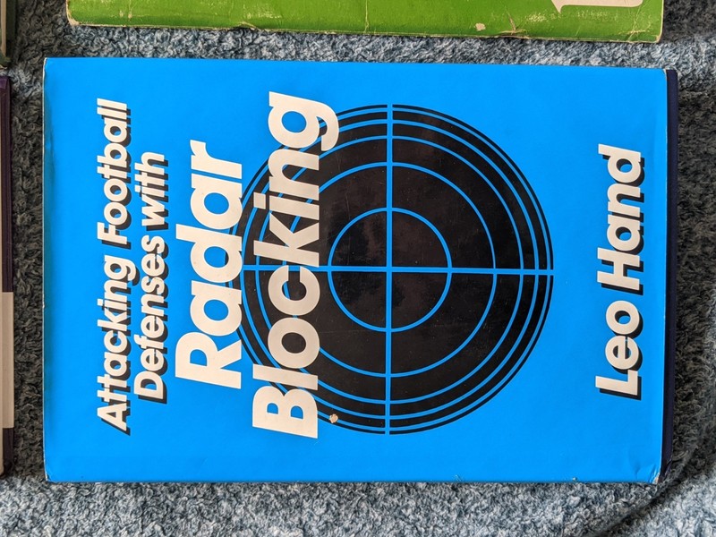 Attacking Football Defenses with Radar Blocking by Leo Hand, hardback 1985
