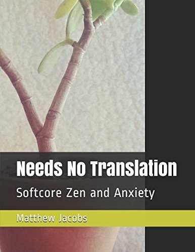 NEEDS NO TRANSLATION: SOFTCORE ZEN AND ANXIETY By Matthew Jacobs **BRAND NEW**