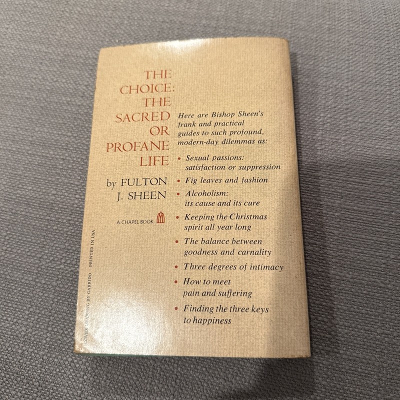 The Choice: the Sacred or Profane Life gallery