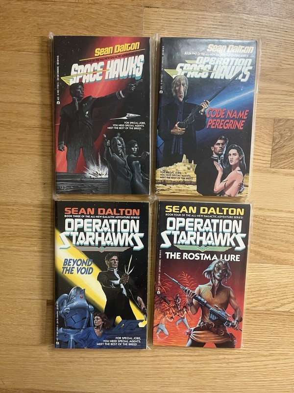 SPACE HAWKS Books 1-4 (of 6) Series 1990 Operation Starhawks Dalton ACE