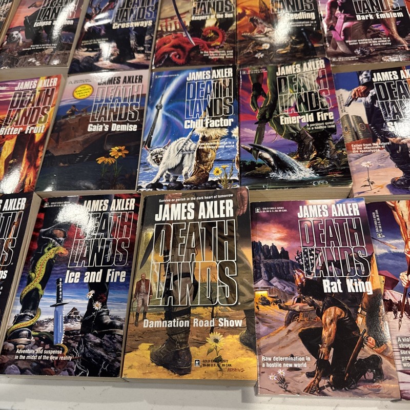 Lot 35 DEATHLANDS James Axler Paperback Books Good NO DUPES gallery