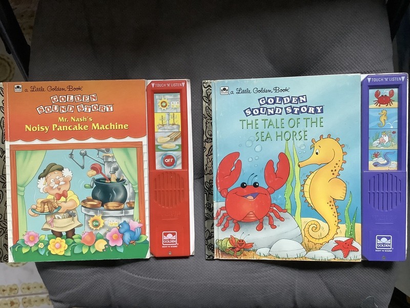 Little Golden Books-Golden Sound Story Books-Lot Of 2