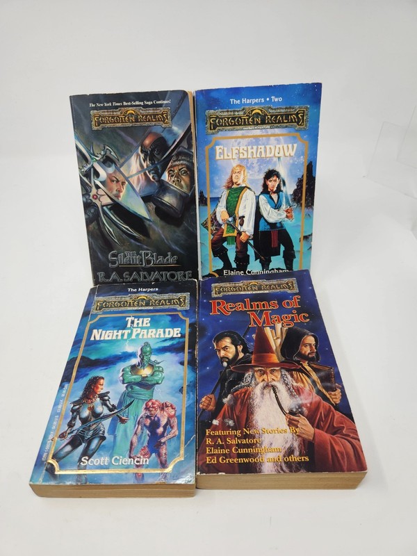 Forgotten Realms Paperback Book Lot Night Parade Elfshadow Realms Of Magic Blade