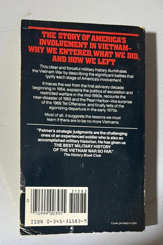 Summons of the Trumpet by Dave R. Palmer Paperback 1978 354 pages (Vietnam War) gallery