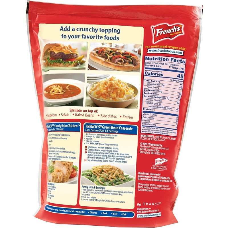 Crispy Fried Onions, 24 oz Pack of 6 - Perfect for Casseroles & Salads gallery