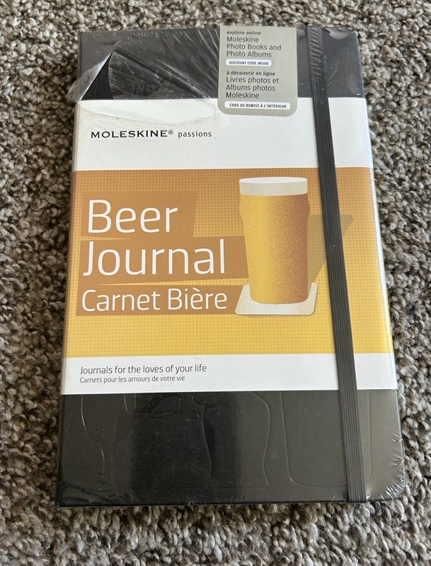 Moleskine Passion Beer Journal Carnet Biere 240 pages NEW in plastic wrap