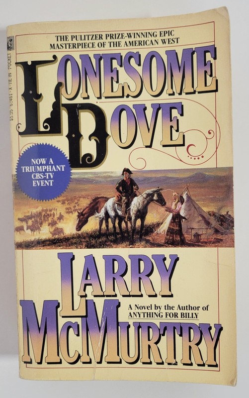 Lonesome Dove Larry McMurtry 1986 Pocket TV Tie-In Paperback Western