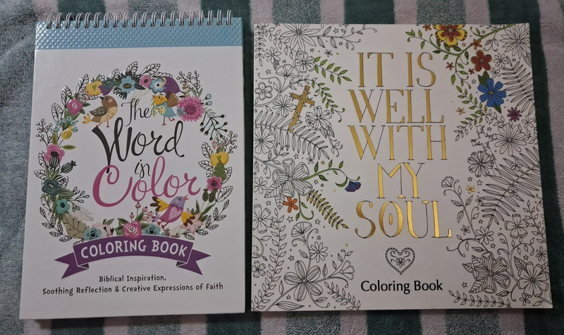 Bible Verse/Religious Coloring Book Bundle(2 NEW ADULT COLORING BOOKS!!)