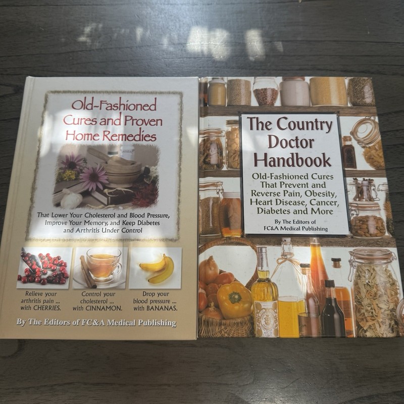 Lot Of 2 FC&A Publishing Senior Health Books Cures Natural Food Home Remedies