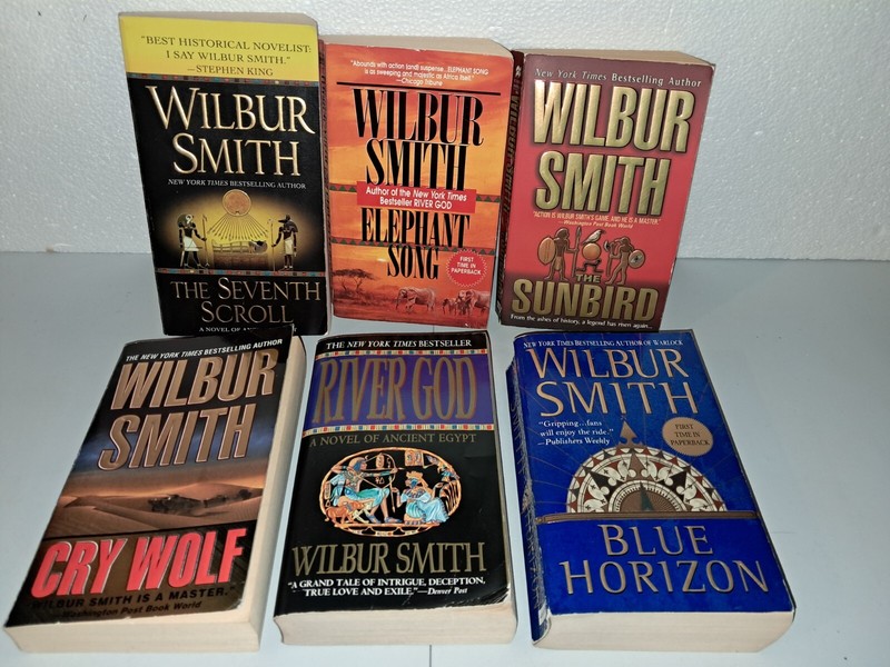 LOT of 6 PB Books by Wilbur Smith