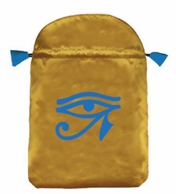 SATIN EGYPTIAN EYE OF HORUS TAROT/TRINKET RUNE STONES BAG