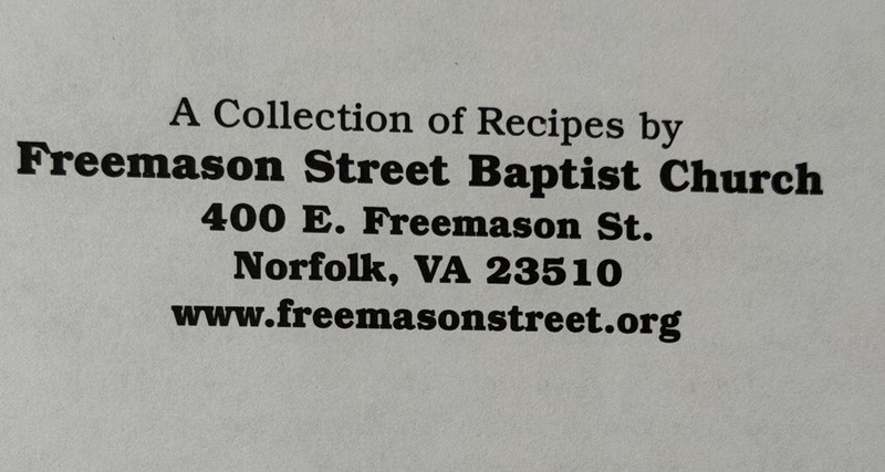More Loaves And Fishes COOKBOOK Freemason Street Baptist Church 276 pages gallery