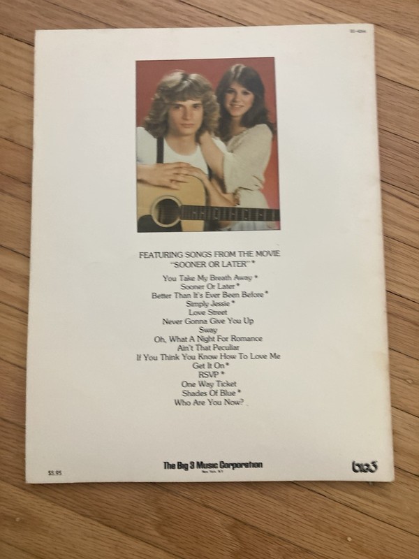 rex smith sooner or later song book sheet music rare gallery