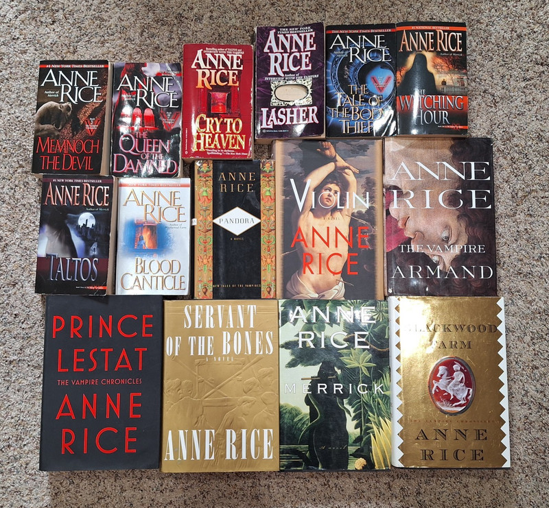 Anne Rice Lot 14 Vampire Hardcovers & Paperback Some First Edition Lestat Armand