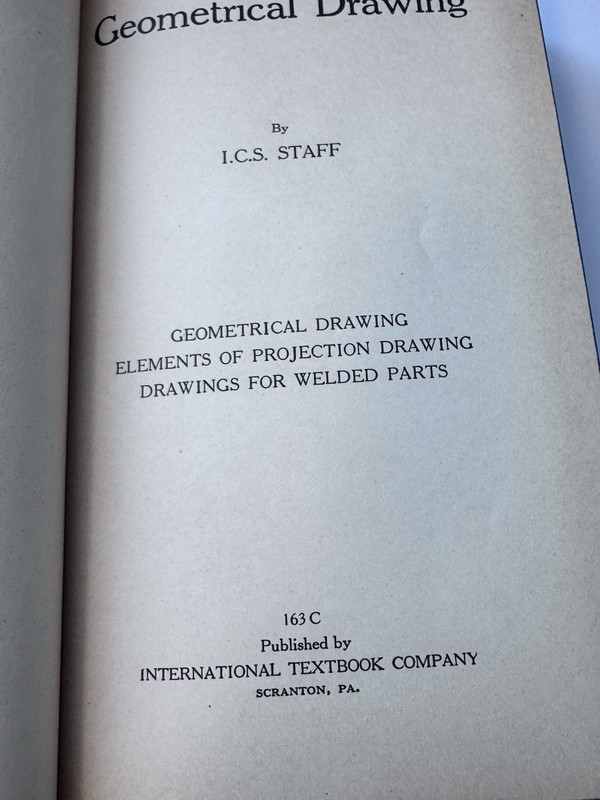 Geometrical Drawing Projection 163 C International Textbook Co. ICS Staff 1935 gallery