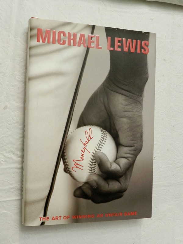 2003, Moneyball by Michael Lewis, HBw/dj 1st Ed Later Print, VG, SIGNED!