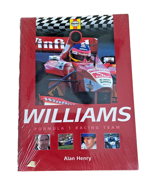 New Old Stock Book, Williams Formula 1 Racing Team, by Alan Henry (sealed)604168