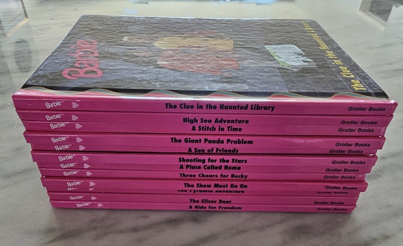 Vintage Barbie Book Collection Lot of 12 Hardcover Grolier Book Club
