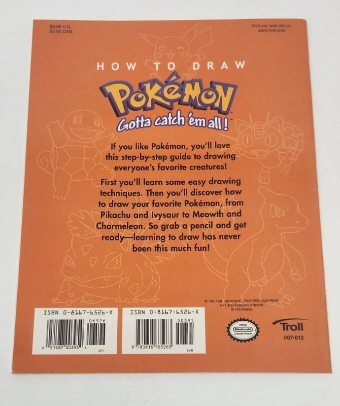How to Draw Ser.: How to Draw Pokemon : Gotta Catch 'em All! by Ron Zalme (1999, gallery