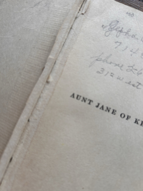 Aunt Jane of Kentucky by Eliza Calvert Hall ( 1907: HC ) gallery