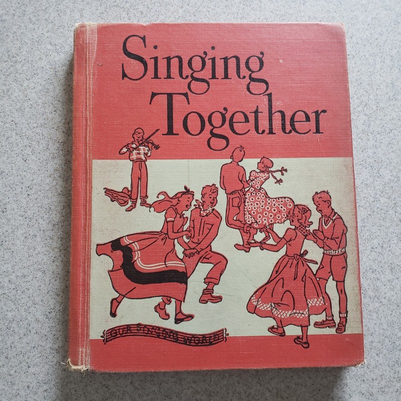 1951 Singing Together Music Book Vintage Classics Seasonal 215 Pages Illustrate