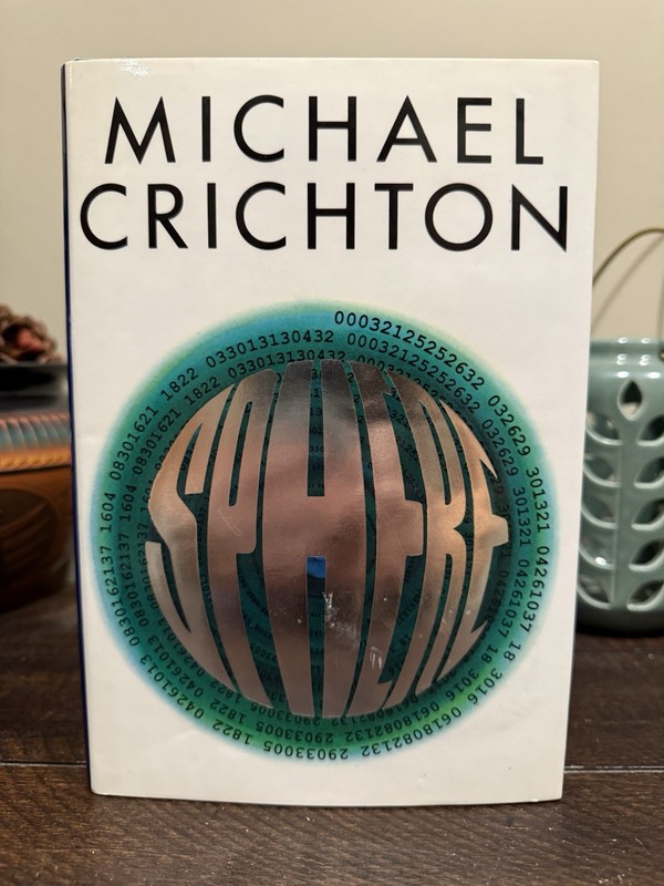 Sphere – Michael Crichton (True 1st Edition 1st Print) Alfred A. Knopf, 1987
