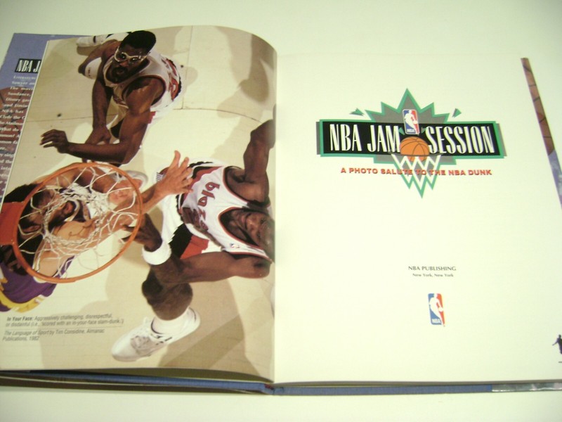 Huge 1993 Hardcover Book NBA JAM SESSION, Photo Salute to the Dunk, 168 pages gallery