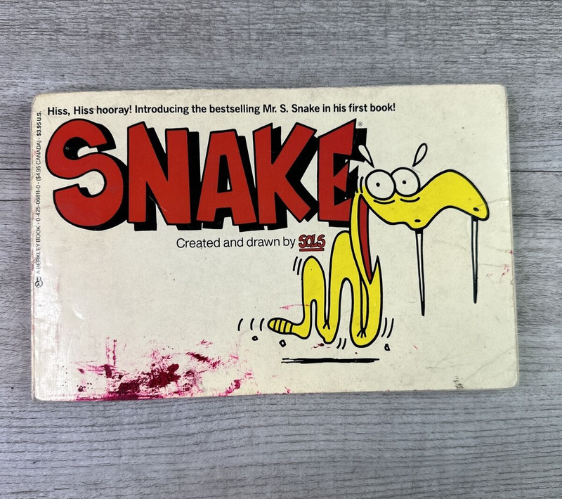 Vintage 1984 Snake by SOLS Allan Salisbury Paperback Comic Book