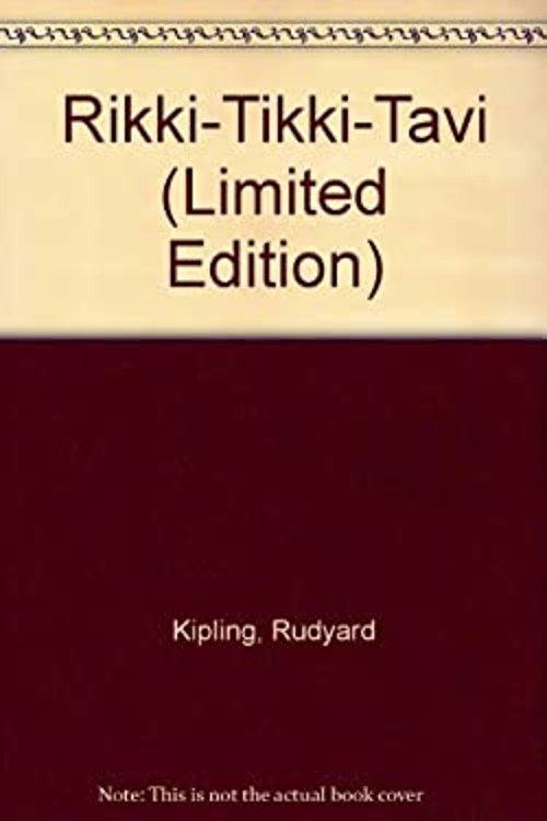 Rikki-Tikki-Tavi Library Binding Rudyard Kipling